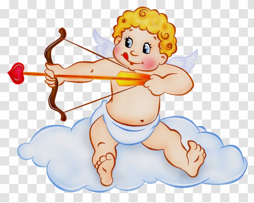 Cartoon Cupid Angel Sticker Transparent PNG