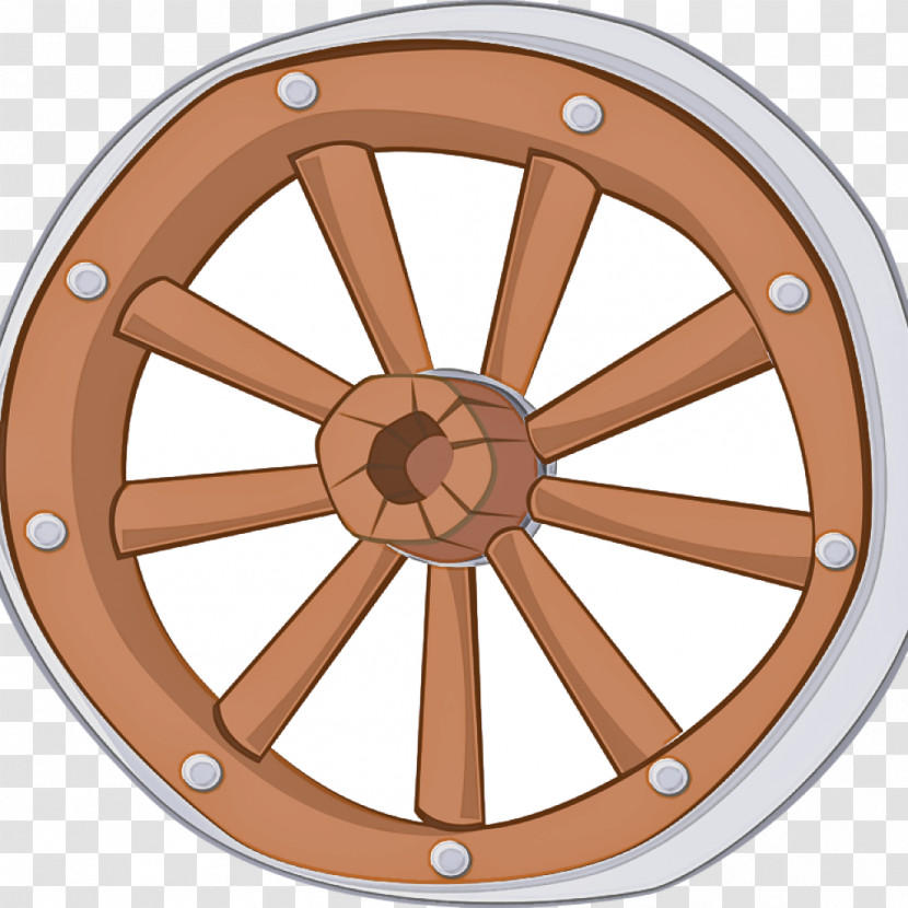 Wheel Spoke Rim Auto Part Brown Transparent PNG