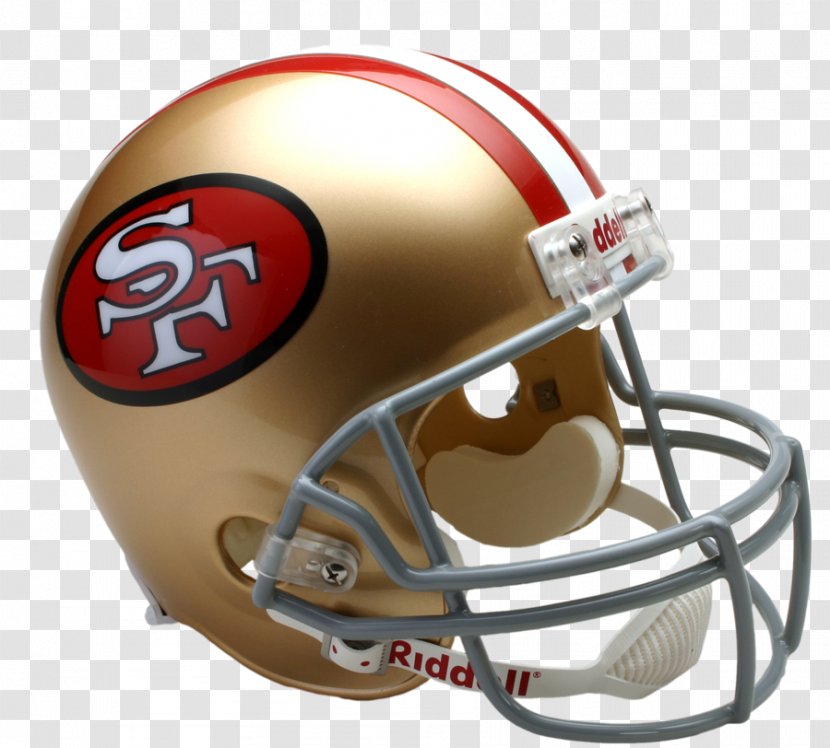 San Francisco 49ers NFL American Football Helmets Super Bowl Riddell - Bicycles Equipment And Supplies Transparent PNG