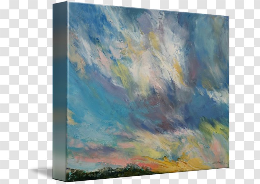 Watercolor Painting Acrylic Paint Canvas Gallery Wrap Transparent PNG