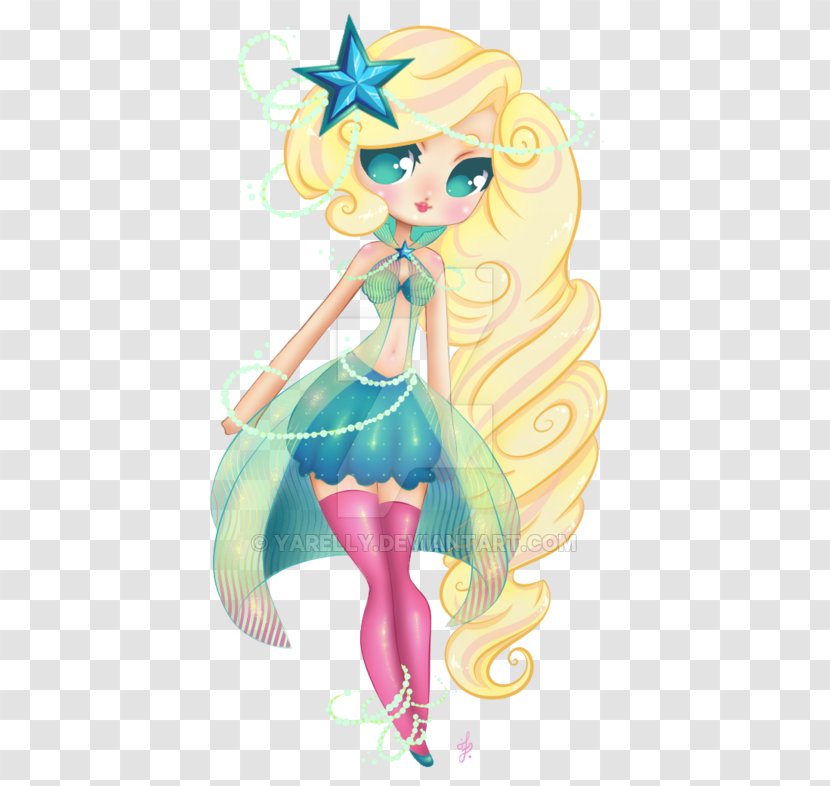 Mermaid Animated Cartoon Figurine Transparent PNG