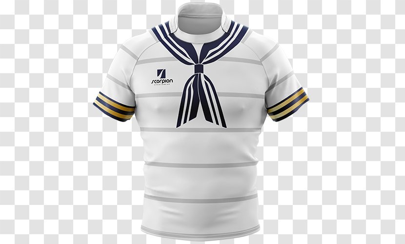 T-shirt Jersey Rugby Shirt Collar - T Transparent PNG