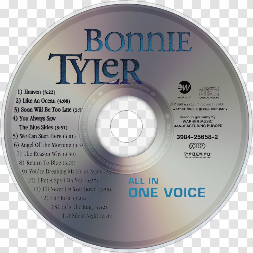 Compact Disc All In One Voice Album ...Very 'Eavy 'Umble The Collection - Watercolor - Bonnie Tyler Transparent PNG