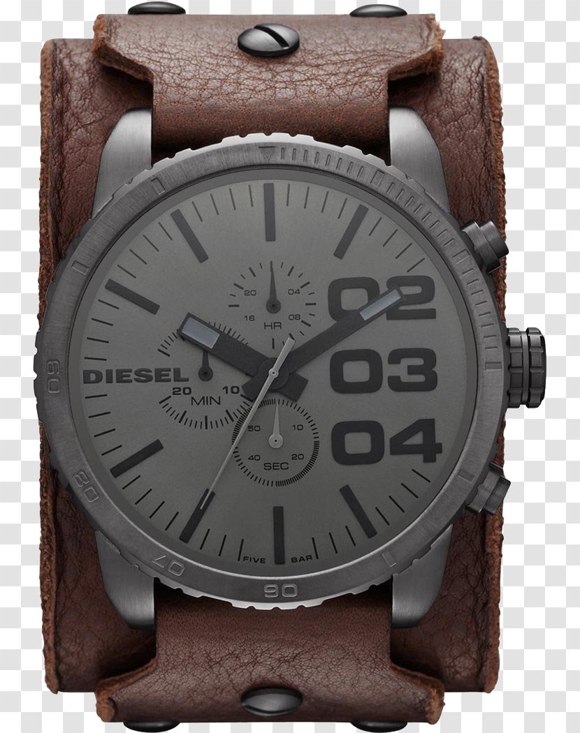 Diesel Watch Strap Leather Chronograph - Fossil Transparent PNG