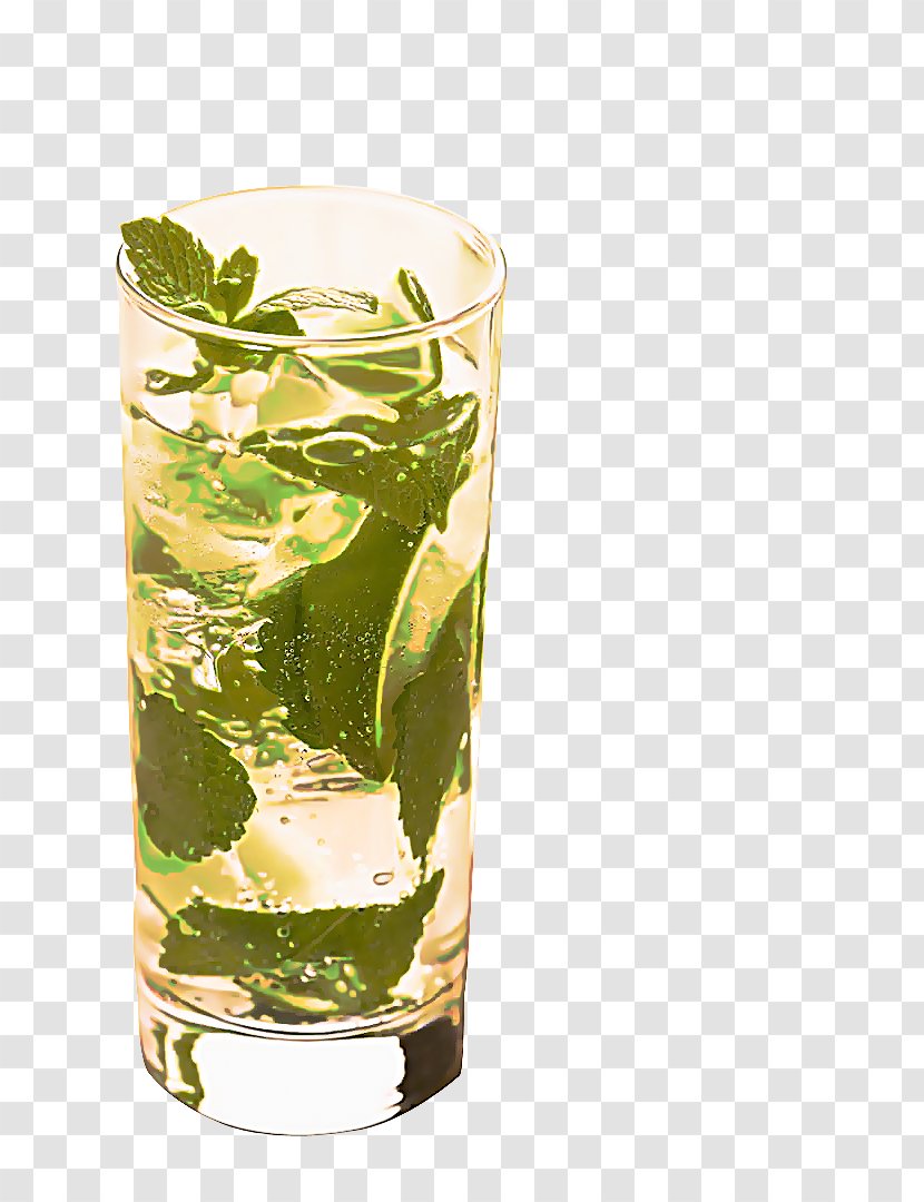 Highball Glass Drink Mint Julep Alcoholic Beverage - Tumbler Transparent PNG
