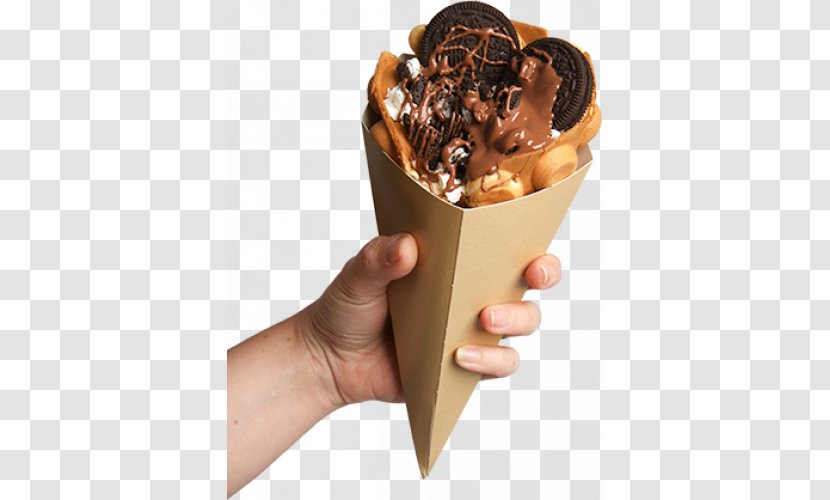 Chocolate Ice Cream Cones Egg Waffle Transparent PNG