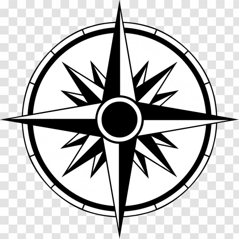 Nautical Star Tattoo Compass Rose Decal Sticker - Point Transparent PNG