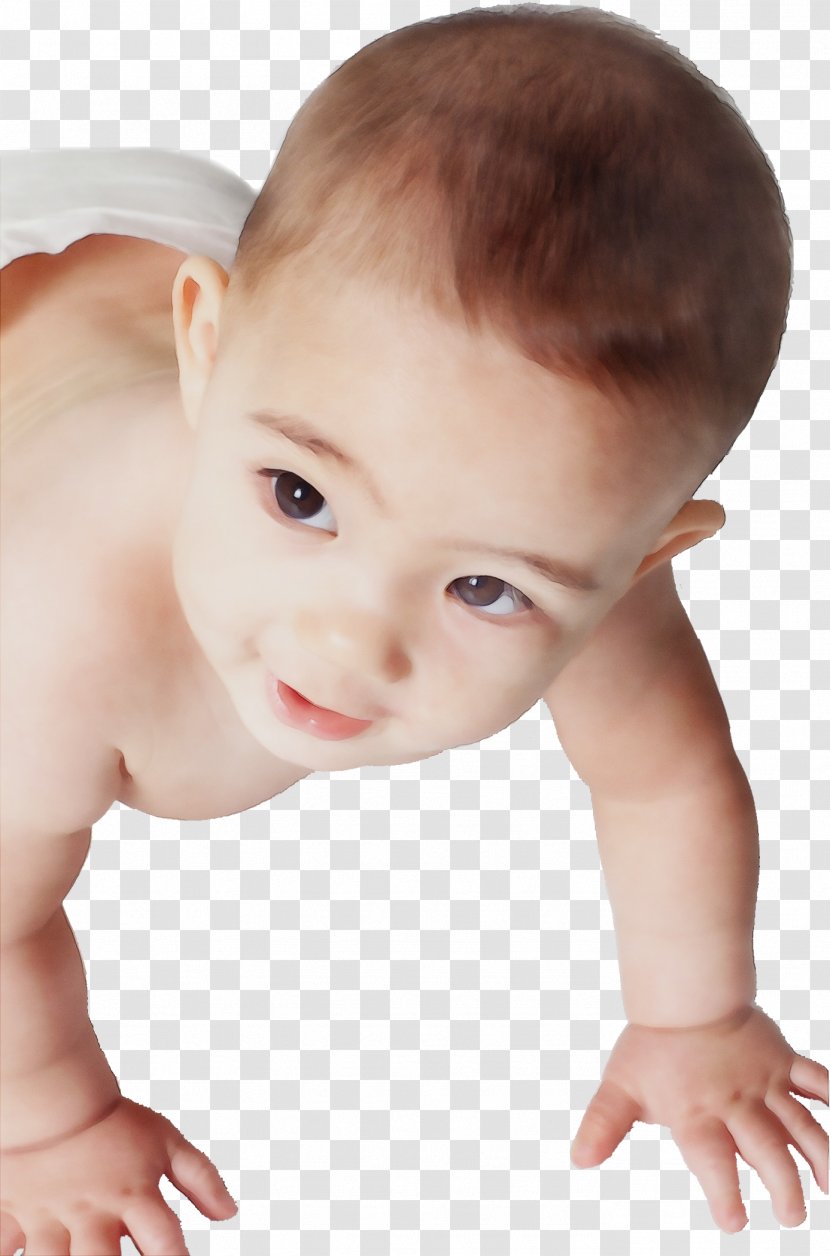 Child Face Baby Skin Crawling - Nose - Tummy Time Chin Transparent PNG