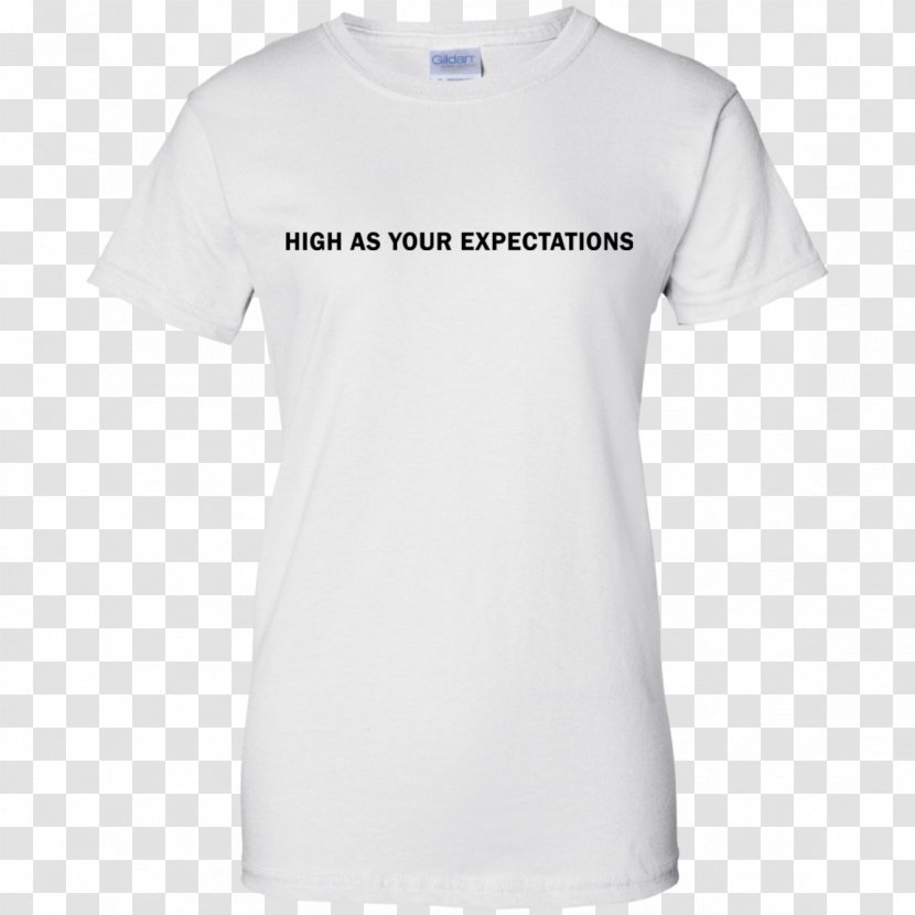 T-shirt Hoodie Crew Neck Gildan Activewear - Brand - White Transparent PNG