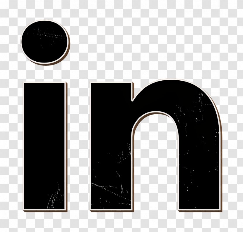 Linkedin Icon - Black - Symbol Rectangle Transparent PNG