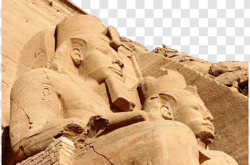 Abu Simbel Temples Egyptian Pyramids Aswan Great Pyramid Of Giza Memphis - Statue Transparent PNG