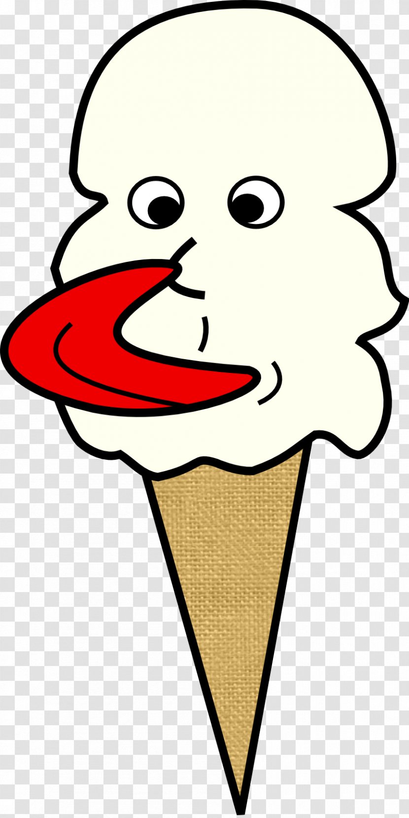 Ice Cream Cones Self-licking Cone Clip Art Transparent PNG