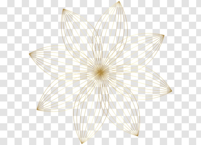Petal Symmetry Nelumbo Nucifera - Gold Decoration Transparent PNG