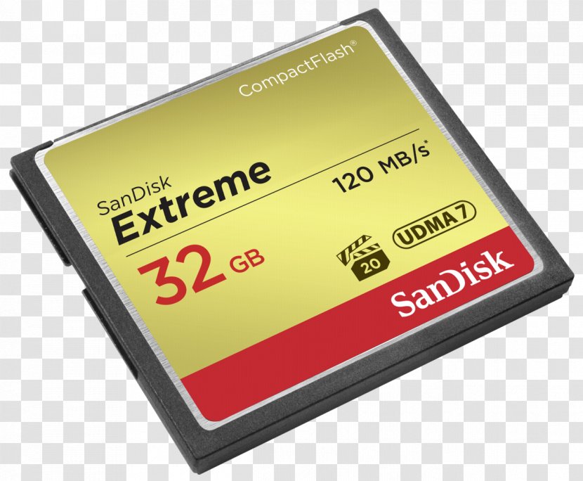 Flash Memory Cards CompactFlash SanDisk UDMA - Gigabyte - Card Images Transparent PNG