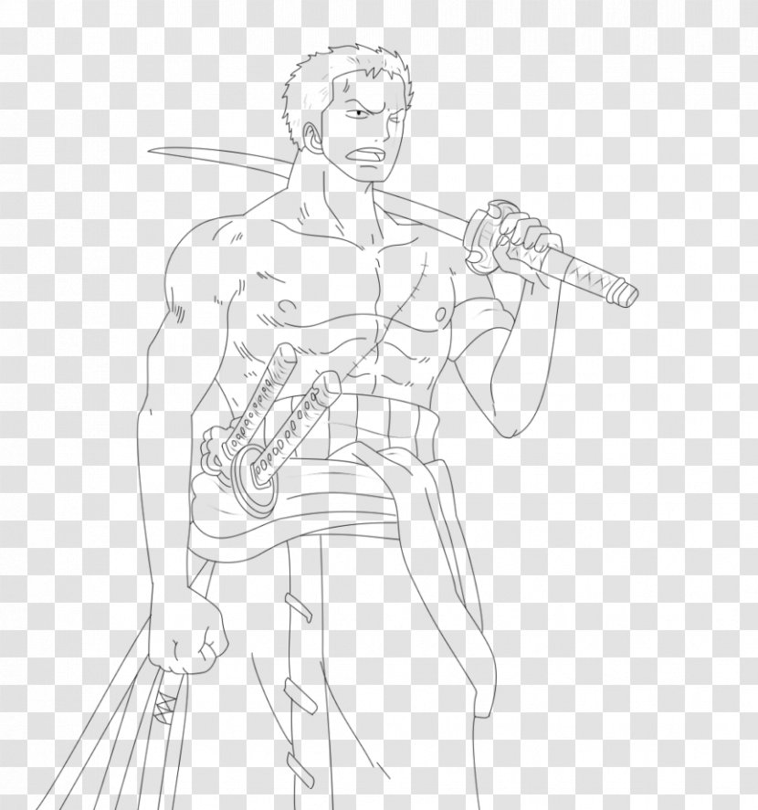 Drawing Art Human Body Arm - Silhouette - ZORO Transparent PNG