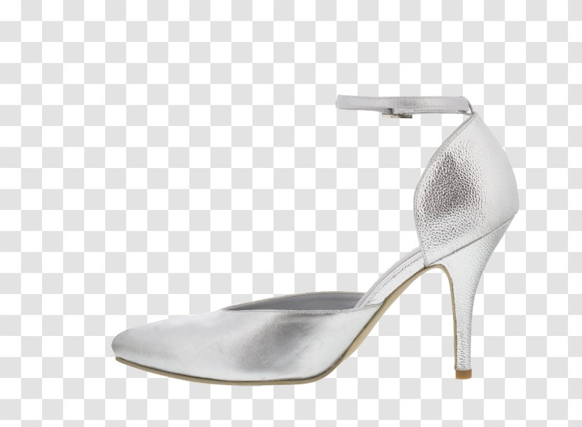 High-heeled Shoe Footwear Sandal - Heel - Silver Plate Transparent PNG