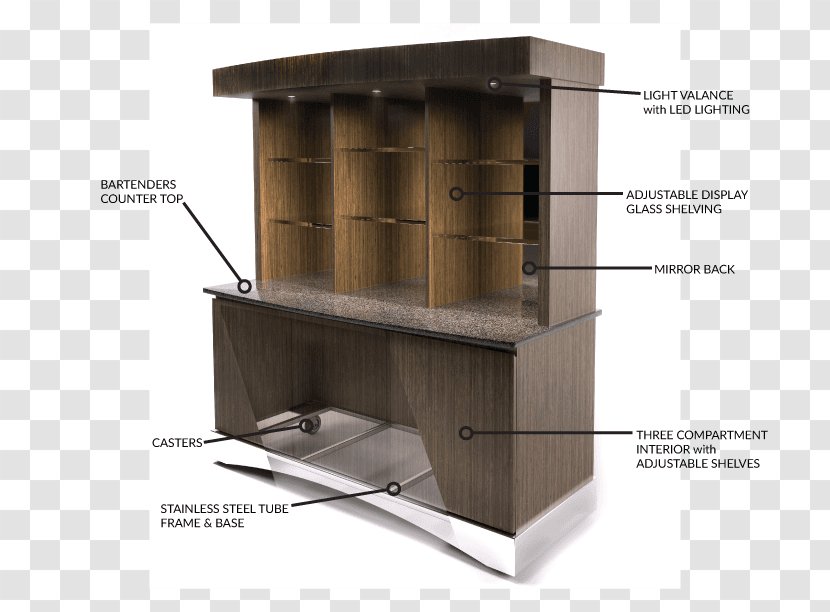 Shelf Angle - Furniture - Wooden Podium Transparent PNG