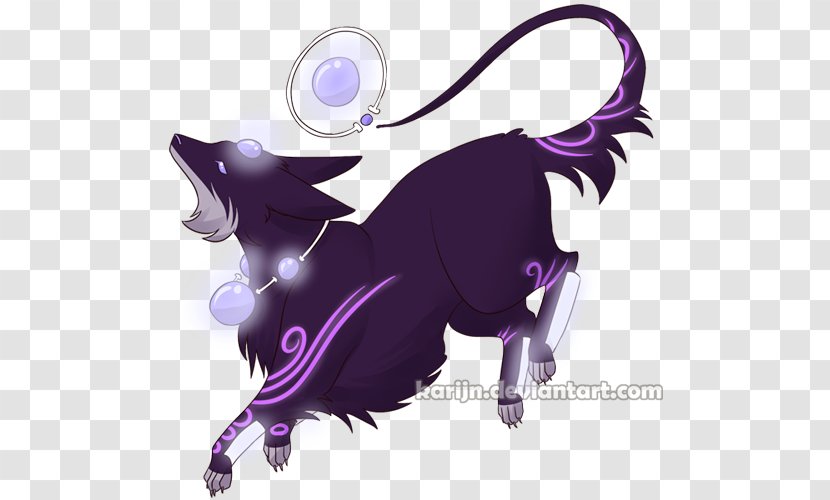 Cattle Horse Canidae Dog - Purple - Cat Transparent PNG