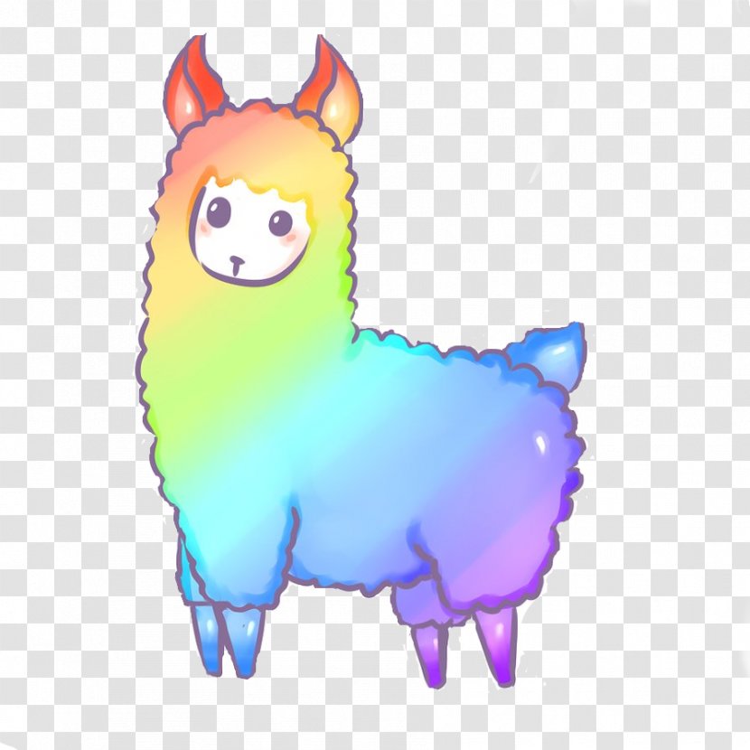 Llama Drawing Cartoon Transparent PNG