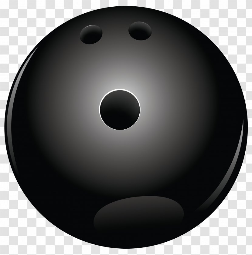Bowling Ball Black And White Sphere Wallpaper - Vector Clipart Transparent PNG