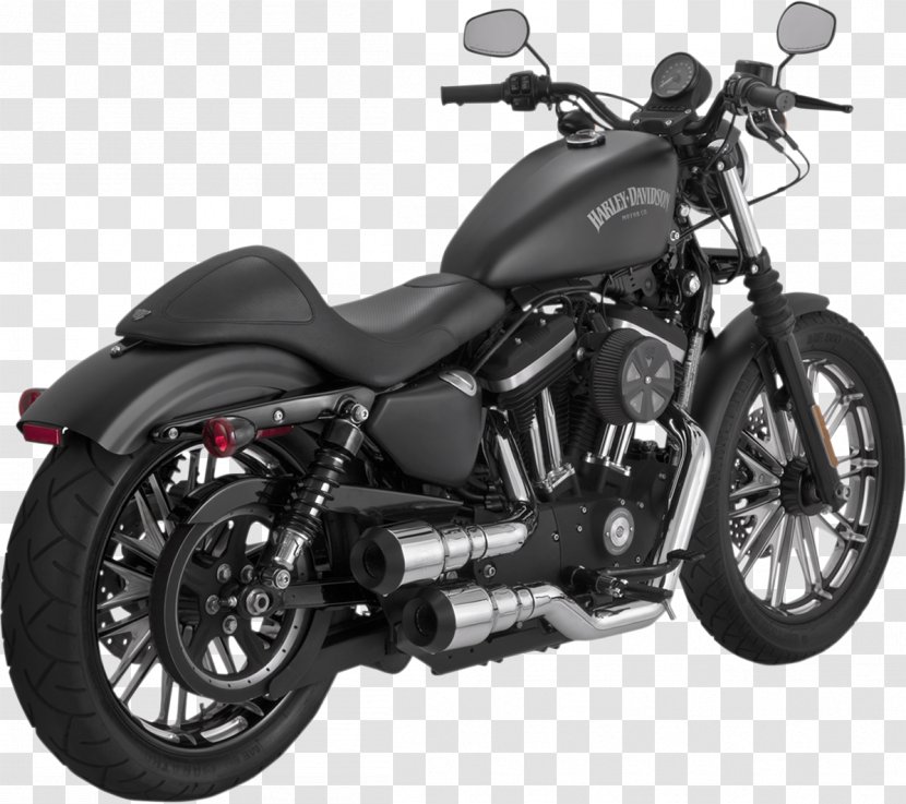 Exhaust System Harley-Davidson Sportster Motorcycle Super Glide - Harleydavidson Transparent PNG