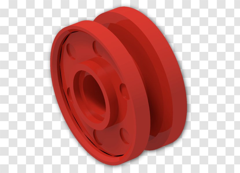 Product Design Wheel RED.M - Red - 10 Hole Bricks Transparent PNG