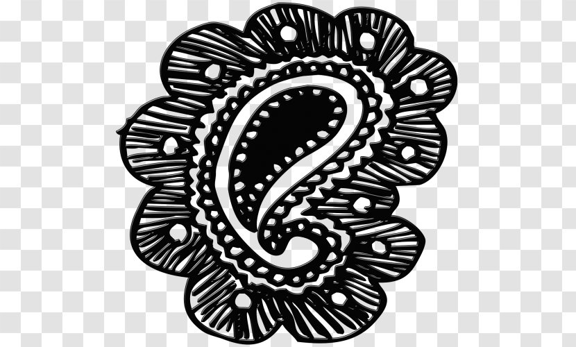 Black And White Drawing Paisley Visual Arts - Summer Garden Ribbon Curled Transparent PNG
