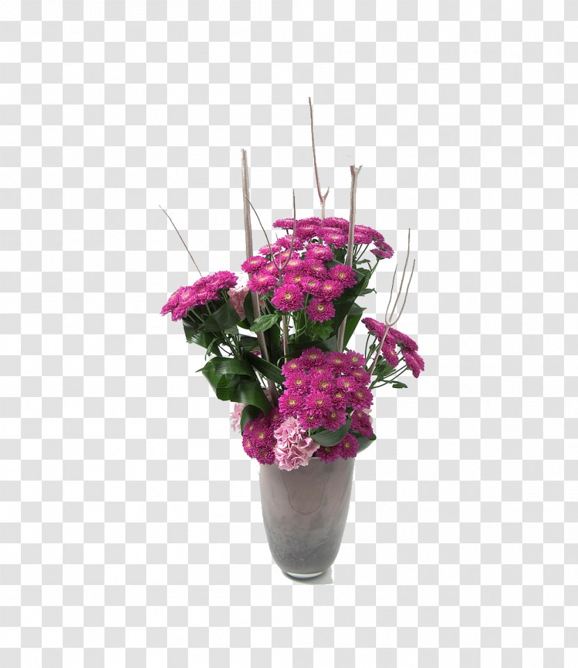 Floral Design Cut Flowers Chrysanthemum Vase Transparent PNG