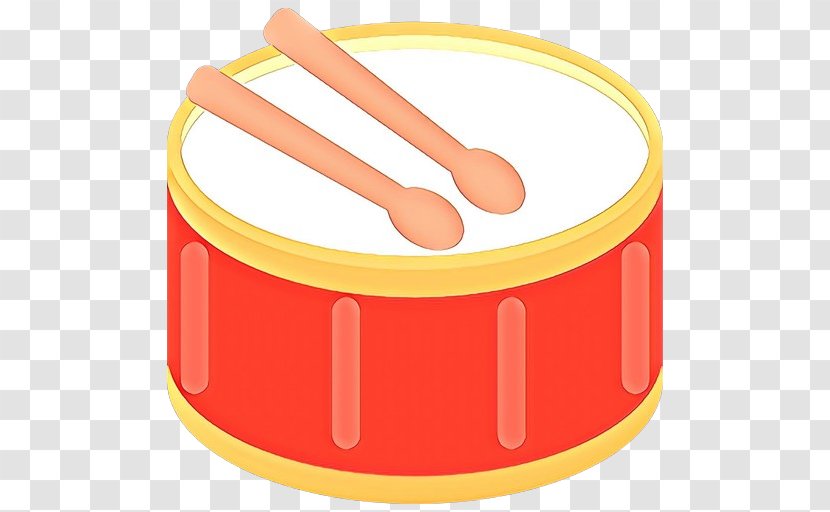 Yellow Background - Cartoon - Drum Musical Instrument Transparent PNG