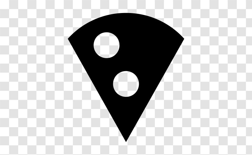 Pizza - Triangle - Black Transparent PNG