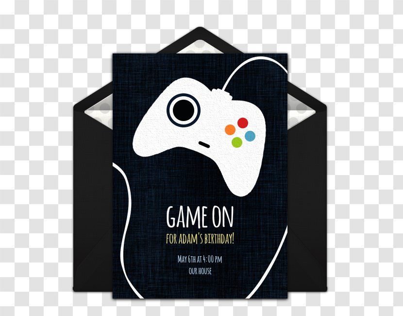 Wedding Invitation Game Controllers Party Xbox 360 Controller Video - Birthday Transparent PNG