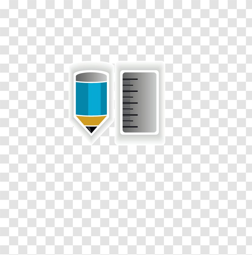 Ink Brush Pencil Ruler Illustration - Logo - Vector Pen And Transparent PNG