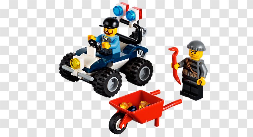 LEGO City Police ATV Play Set 60006 - Lego - ToyToy Transparent PNG