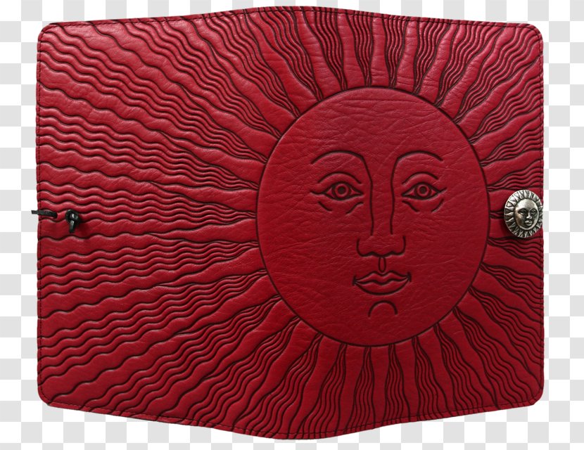 Rectangle - Red - Leather Cover Transparent PNG