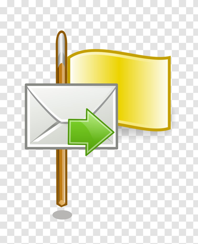 Email User - Yellow Flag Transparent PNG
