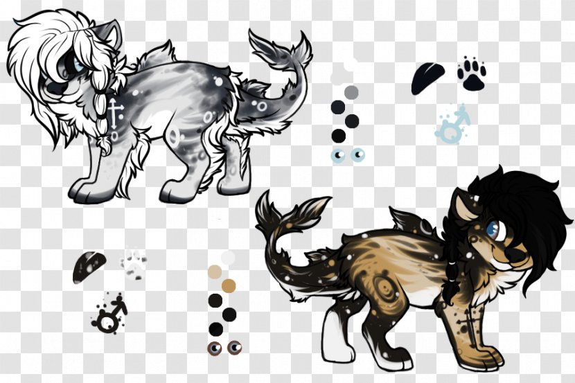 Cat Lion Dog Mammal Sketch - Black And White Transparent PNG