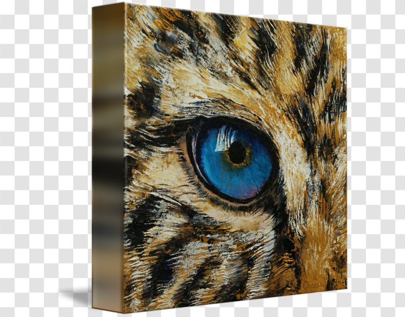 Canvas Print Whiskers Tiger Painting - Oil Transparent PNG