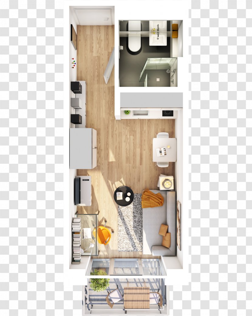 Studiosus 5 Augsburg Apartment Room Modern Bezugsfertigkeit - Small Appliance Transparent PNG