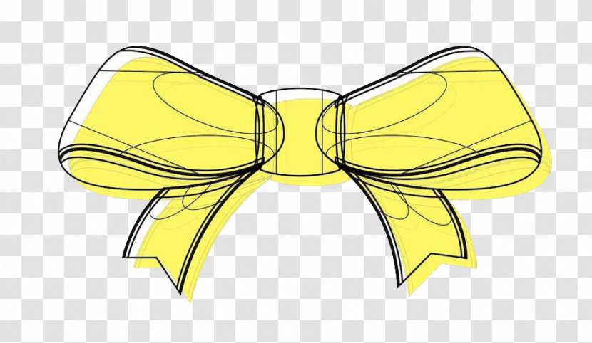 Butterfly Yellow Clip Art - Wing - Bow Transparent PNG