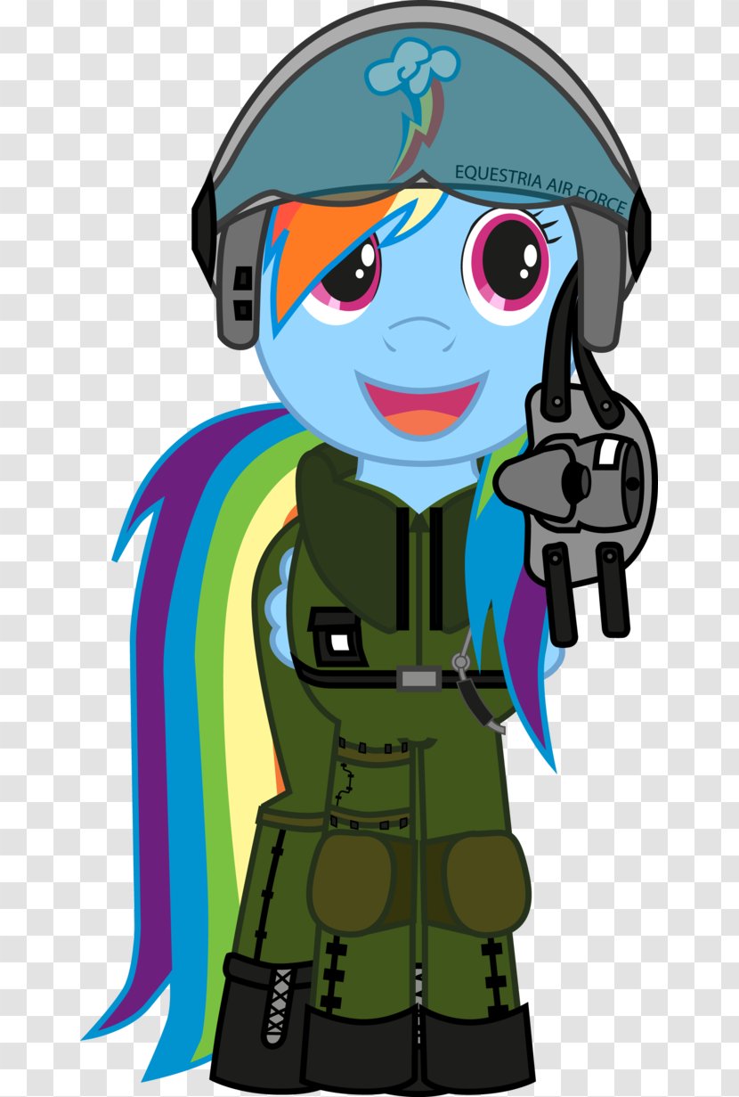 Rainbow Dash Pinkie Pie Pony Rarity Applejack - Equestria - Military Pilot Transparent PNG