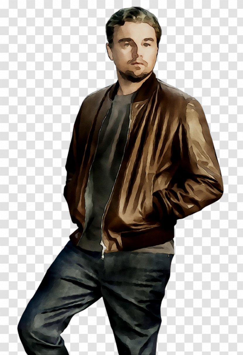 Leather Jacket Material Facial Hair - Sleeve - Outerwear Transparent PNG