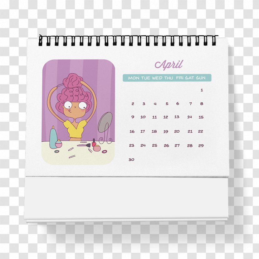 Calendar April Illustrator 0 - March - Desk Transparent PNG