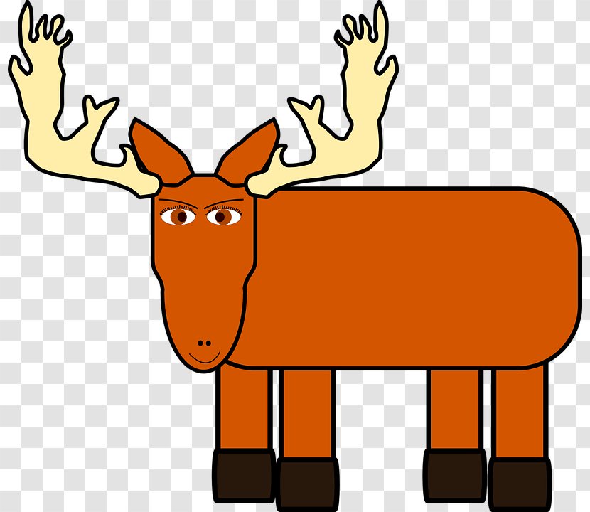 Moose Cartoon Clip Art - Deer - Long Claw Transparent PNG
