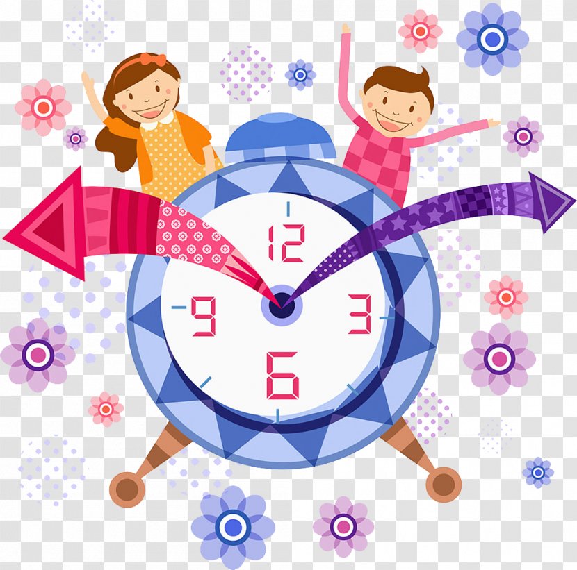 Clip Art - Clock - The Children Waved Goodbye Transparent PNG