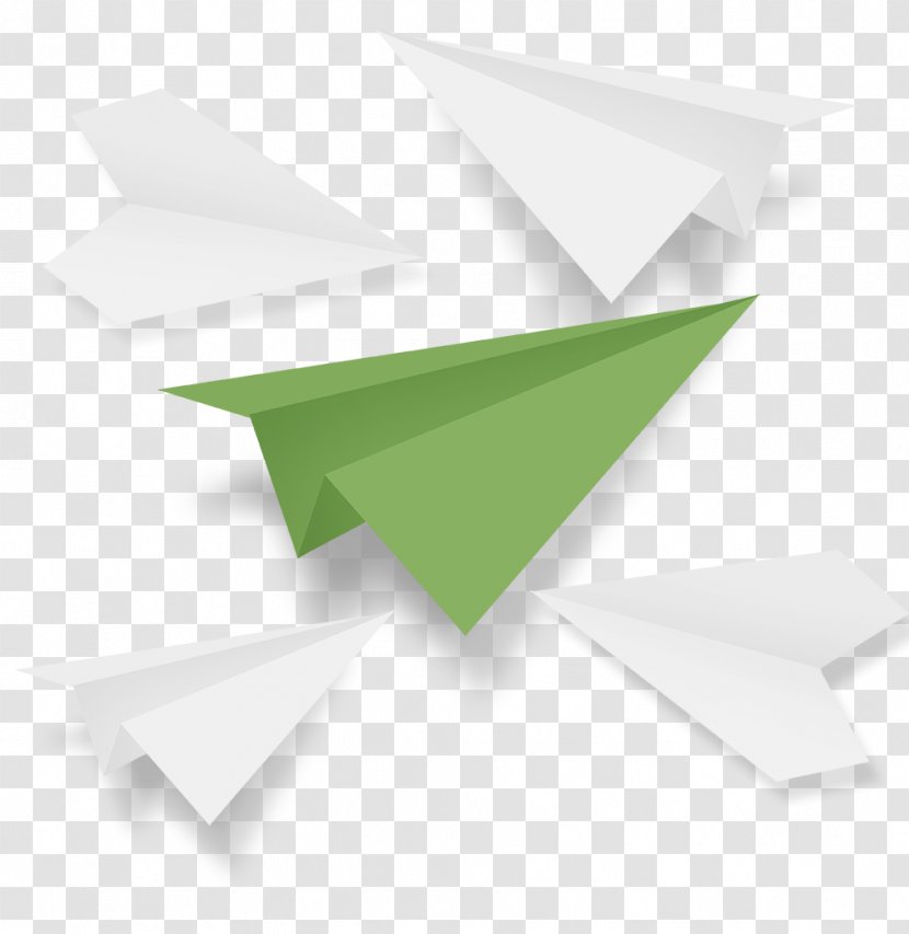 Airplane Paper Plane Euclidean Vector - Orizuru Transparent PNG