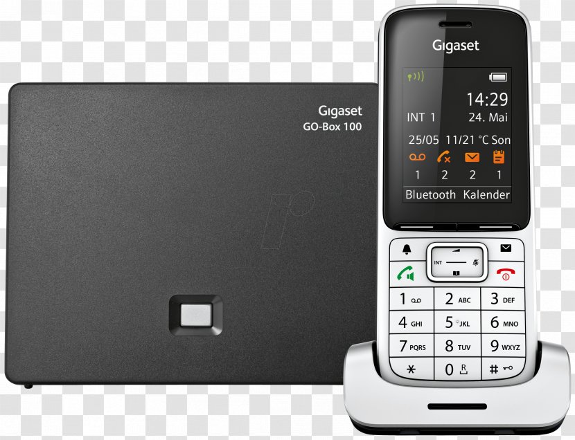 Cordless Telephone Gigaset SL450A GO Communications Digital Enhanced Telecommunications - Sl450 - Communication Device Transparent PNG