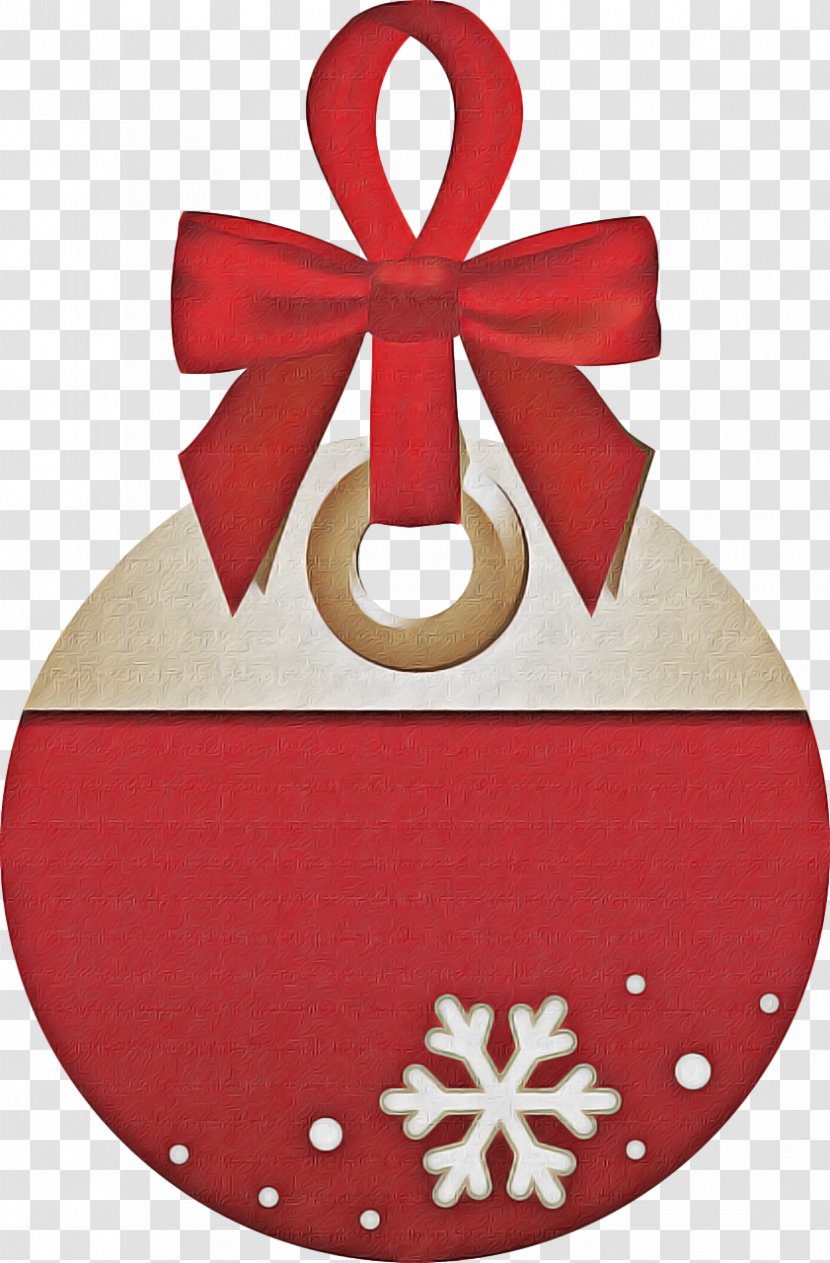 Red Christmas Ribbon - Decoration Transparent PNG