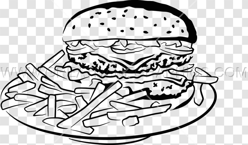 Hamburger French Fries Fast Food Take-out Clip Art - Tree - Burger Transparent PNG