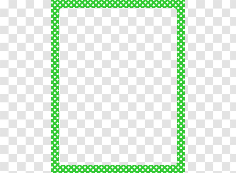Polka Dot Red Clip Art - Color - Lime Border Frame HD Transparent PNG