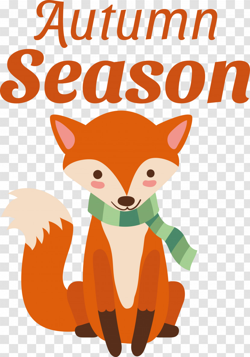 Red Fox Cartoon Fox Tail Red Transparent PNG